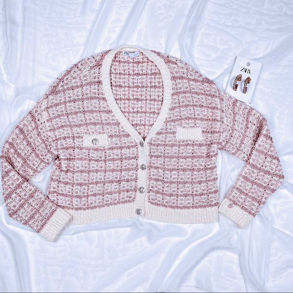 🚫SOLD🚫ZARA Bedazzled sweater